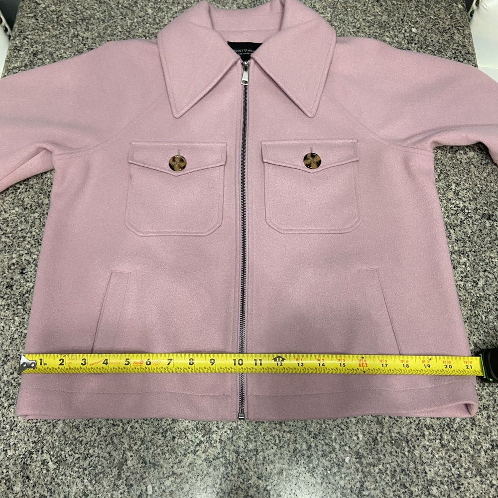 VELVET HEARTS Womens Lavender Oversized Peacoat Soft minimalist Boho Lagenlook M - Picture 14 of 16